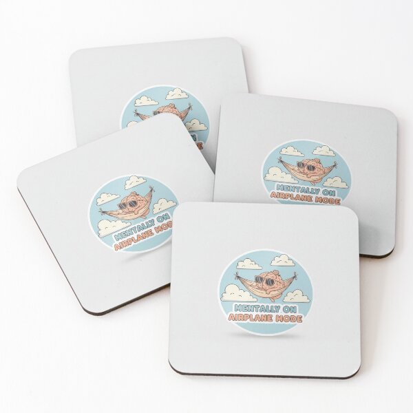 Item preview, Mentally On Airplane Mode – Funny Brain Relax Cartoon Aesthetic Design designed and sold by Graphic  Grove.