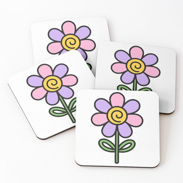 Item preview, Pink & Lavender Craft Flower Illustration designed and sold by mbmstores.