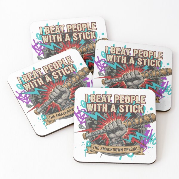 Item preview, I Beat People With A Stick - Urban Graffiti Bat & Fist Design designed and sold by Wear Sculpt.