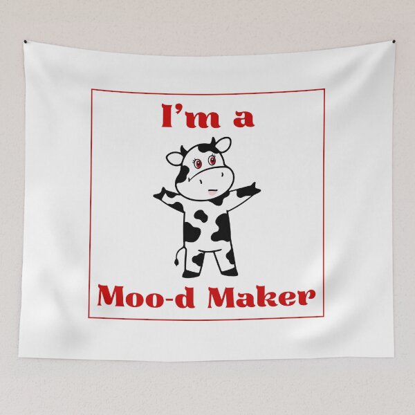 Item preview, I Am a Moo-d Maker – Funny Cow Pun Shirt designed and sold by Mouad-Doadi.