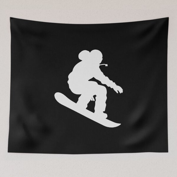 Item preview, Snowboard Jump Silhouette – Winter Motion Design designed and sold by BrushRushX.