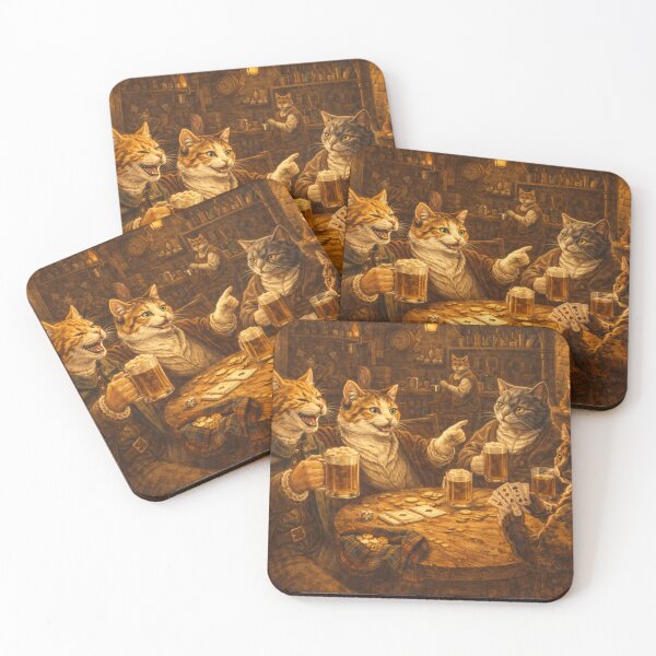 Item preview, Renaissance Pub Cats – A Night of Ale and Tales designed and sold by MeowMoodArt.