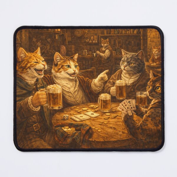 Item preview, Renaissance Pub Cats – A Night of Ale and Tales designed and sold by MeowMoodArt.