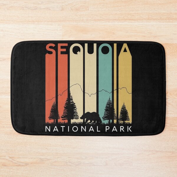 Item preview, Sequoia National Park Retro Sunset Bear Art designed and sold by SurfGlitch.
