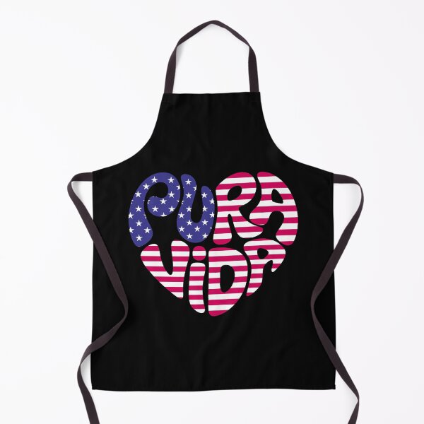 Item preview, Pura Vida USA Heart – Retro Groovy Style Text designed and sold by charlypicazo.