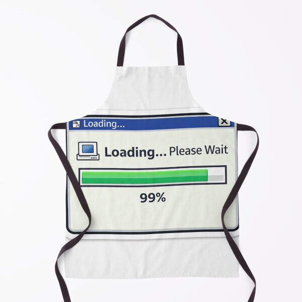 Item preview, Loading Please Wait 99% Retro Computer Sticker designed and sold by storyofdavid.