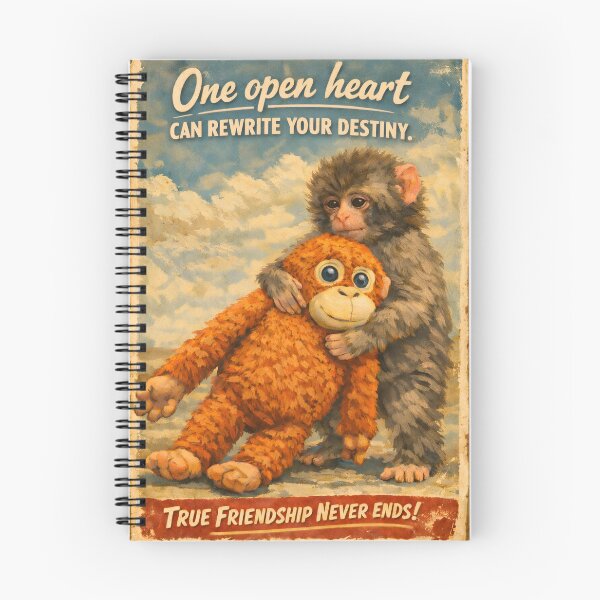 Item preview, Viral Baby Monkey Punch Art – Cute Monkey Friendship Quote Print, Punch With Toy Pedro Monkey designed and sold by Funny-stickers-BTQ.