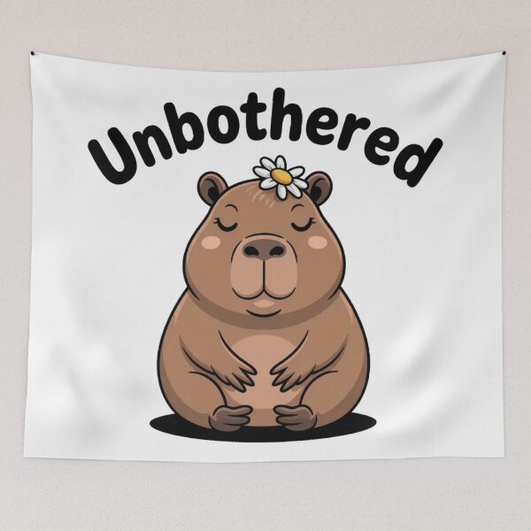 Item preview, Unbothered Capybara - Funny Chill Animal Meme Art designed and sold by Mr-wow.