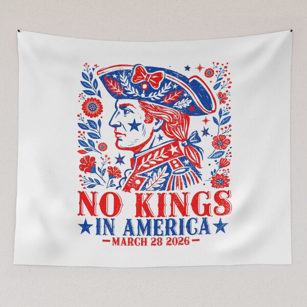 Item preview, No Kings in America march 28 2026 designed and sold by MackenzieBin.