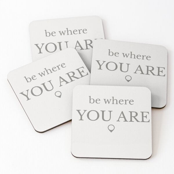 Item preview, Be Where You Are Minimalist Typography designed and sold by Minimalist Typography.