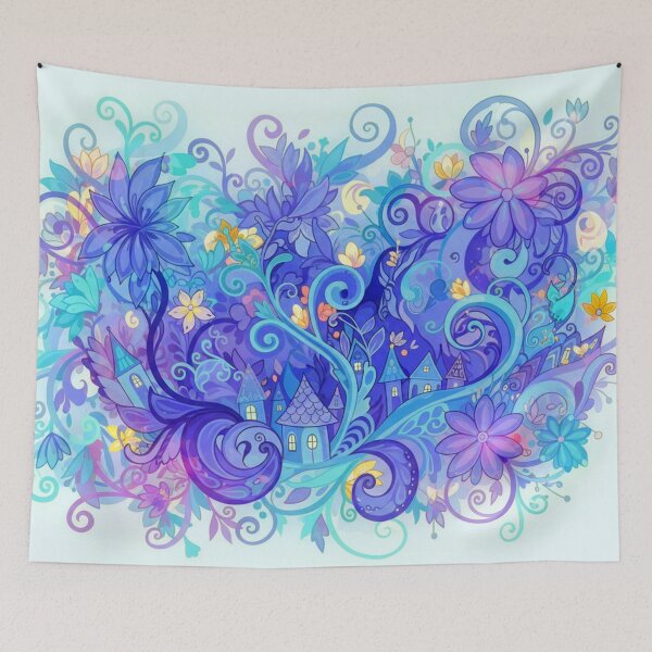 Item preview, Interwoven floral world in the evening light designed and sold by Sigtrix.