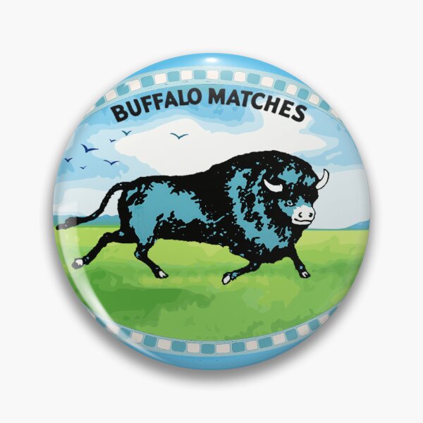 Item preview, Buffalo Matches - Vintage Safety Matchbox Inspired designed and sold by Corinne Alexa Jackson.