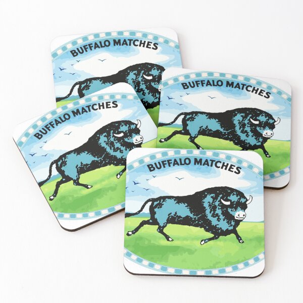 Item preview, Buffalo Matches - Vintage Safety Matchbox Inspired designed and sold by Corinne Alexa Jackson.