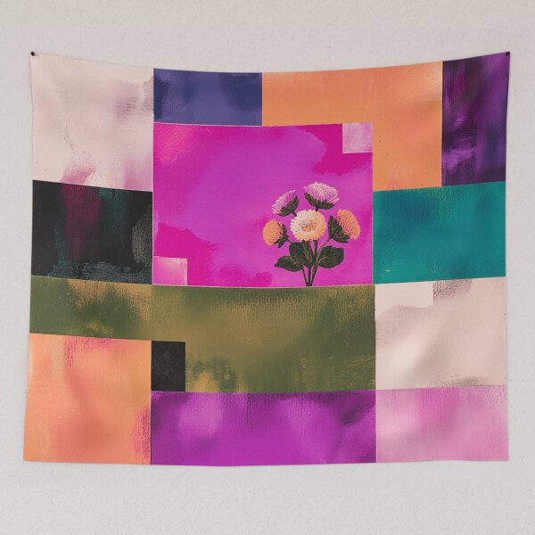 Item preview, Color Block Floral designed and sold by joycrysstudio.