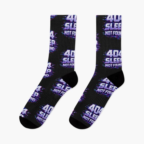 Item preview, 404 Sleep Not Found Glitch Typography designed and sold by Art by Debasish.