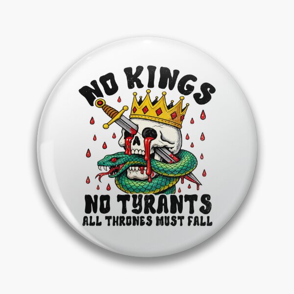 Item preview, No Kings in America march 28 2026 skull designed and sold by MackenzieBin.