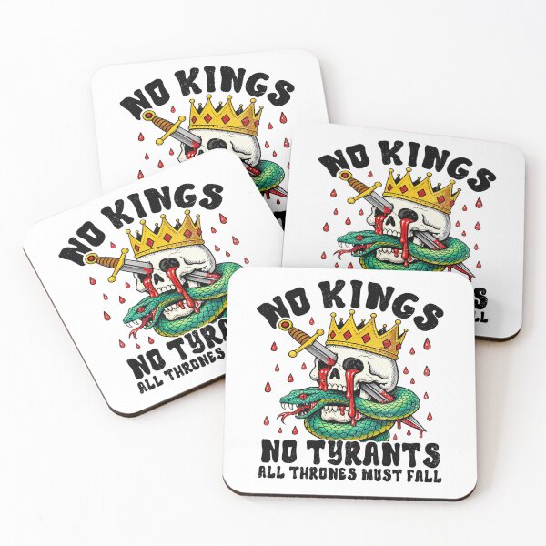 Item preview, No Kings in America march 28 2026 skull designed and sold by MackenzieBin.