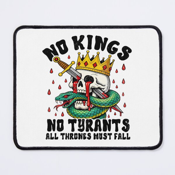Item preview, No Kings in America march 28 2026 skull designed and sold by MackenzieBin.