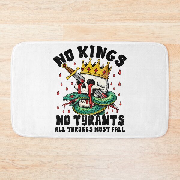 Item preview, No Kings in America march 28 2026 skull designed and sold by MackenzieBin.