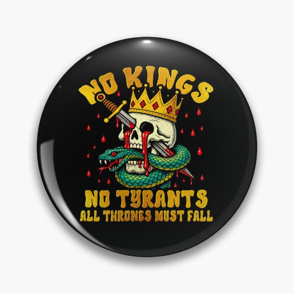 Item preview, No Kings in America march 28 2026 skull designed and sold by MackenzieBin.
