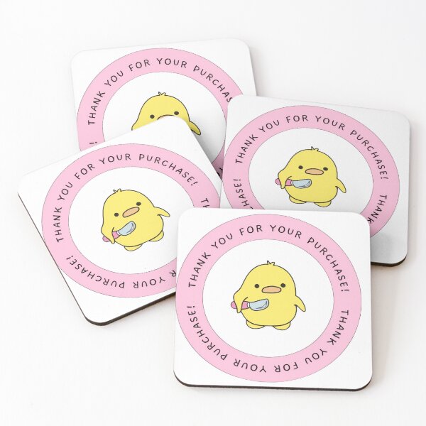 Item preview,  Thank You Duck with Knife Sticker designed and sold by TrendHubStore.