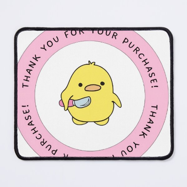 Item preview, Thank You Duck with Knife Sticker designed and sold by TrendHubStore.