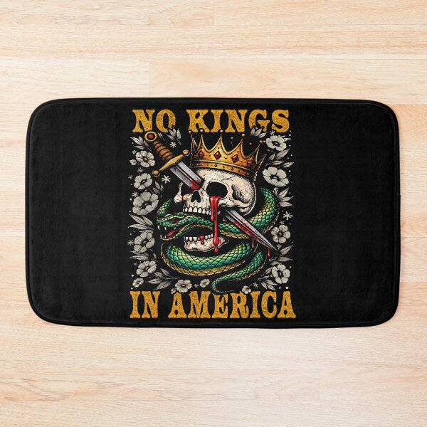 Item preview, No Kings in America march 28 2026 skull designed and sold by MackenzieBin.