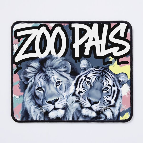 Item preview, Lion and Tiger Street Art - Zoo Pals designed and sold by Art-Arcade6.