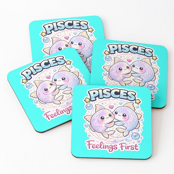 Item preview, Pisces Zodiac Shirt – Feelings First – Cute Kawaii Astrology Sticker Style Design designed and sold by DiamondSkyShirt.