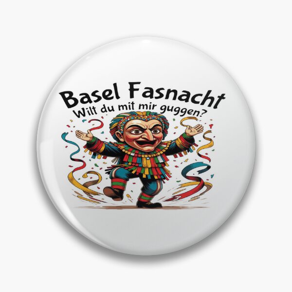 Item preview, Basel Fasnacht Guggen Carnival Mask T-Shirt – Swiss Carnival Festival Design – “Wilt du mit mir guggen?” Funny Fasnacht Costume Art designed and sold by Sushikidsntod.