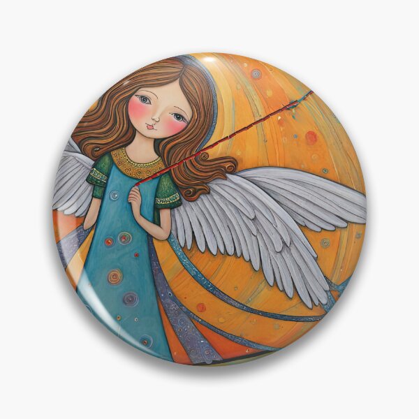 Item preview, Angel with wings wearing a hoodie flying a kite with youngsters designed and sold by Colin Bentham.