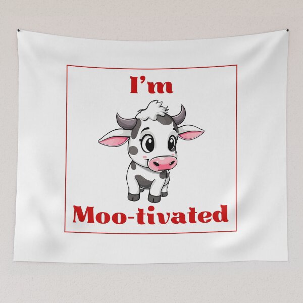 Item preview, I Am Moo-tivated – Funny Motivational Cow Pun Shirt designed and sold by Mouad-Doadi.