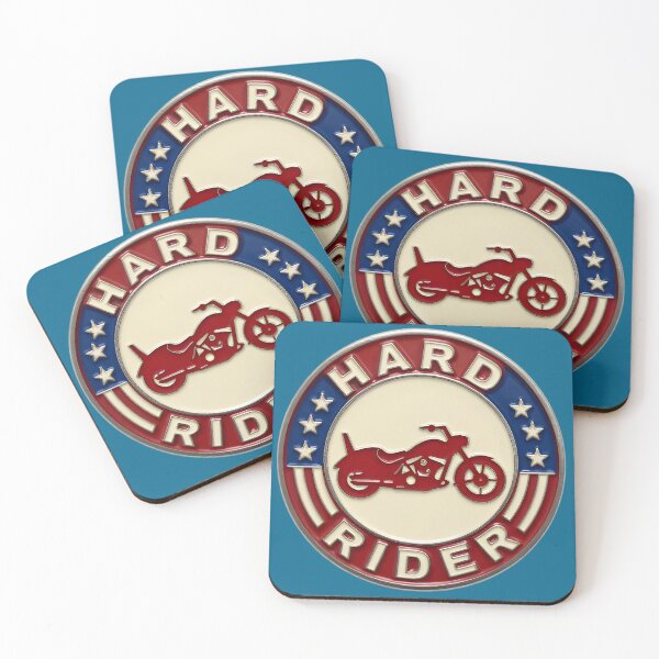 Item preview, Vintage Hard Rider American Biker Emblem designed and sold by BoralisSynth.