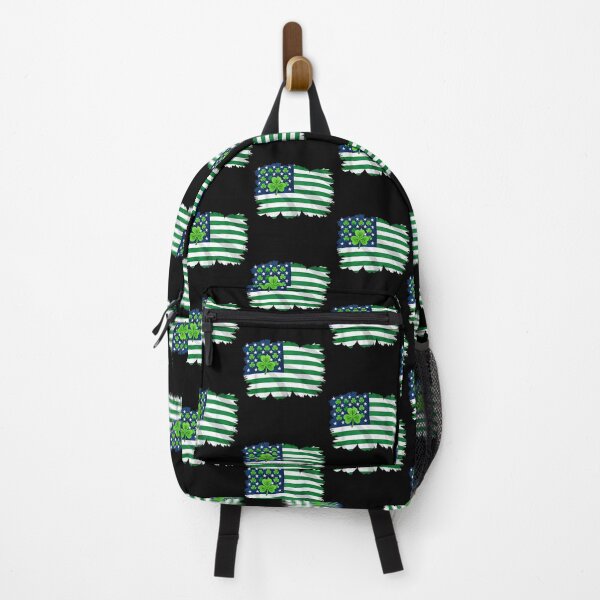 Item preview, US American Flag with Shamrocks for St Patricks Day  designed and sold by IdealDo.
