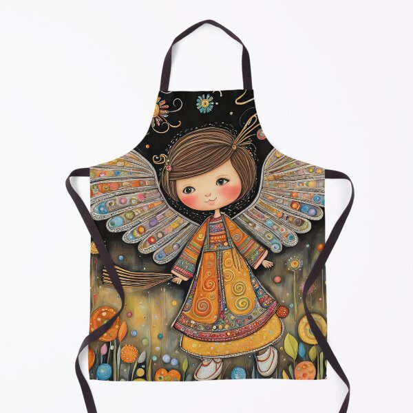 Item preview, Angel with wings wearing a hoodie flying a kite with youngsters designed and sold by Colin Bentham.