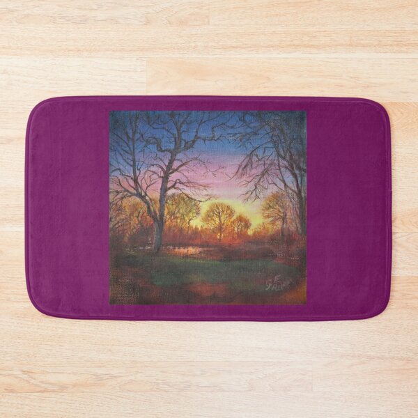 Item preview, Rainbow Sky Sunset - beautiful colours over the park designed and sold by LittleLiz.