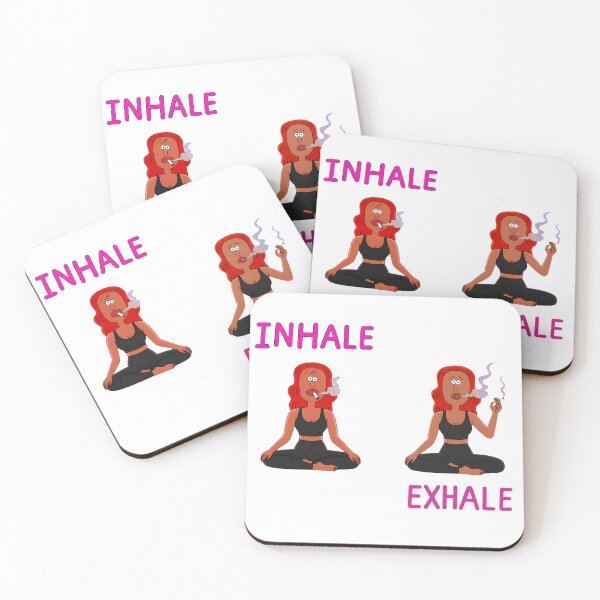 Item preview, Inhale Exhale Smoking Yoga designed and sold by posteratorshop.