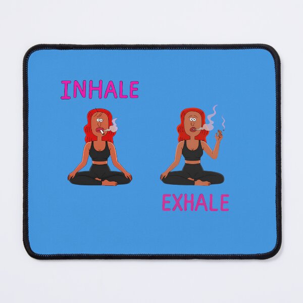 Item preview, Inhale Exhale Smoking Yoga designed and sold by posteratorshop.