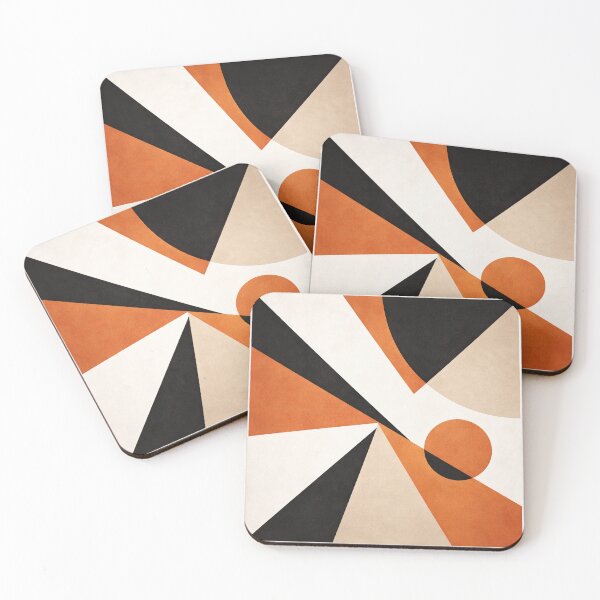 Item preview, Bauhaus Orange Geometric Composition designed and sold by the-dovlat.