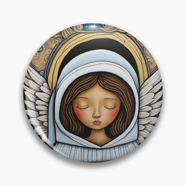 Item preview, Angel with wings wearing a hoodie at the Nativity designed and sold by Colin Bentham.