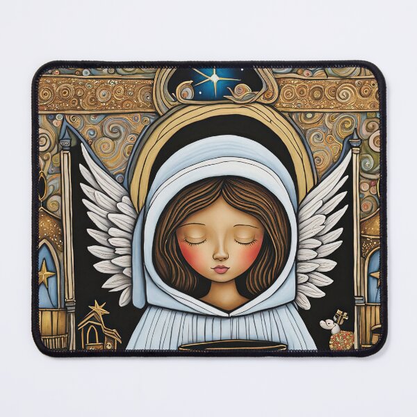 Item preview, Angel with wings wearing a hoodie at the Nativity designed and sold by Colin Bentham.