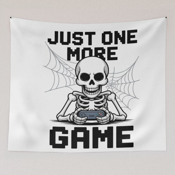 Item preview, Classic Retro Gamer Skeleton - Funny Gaming Controller Design designed and sold by Mr-wow.
