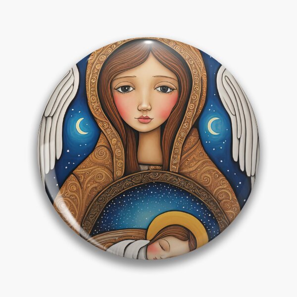 Item preview, Angel with wings wearing a hoodie at the Nativity designed and sold by Colin Bentham.