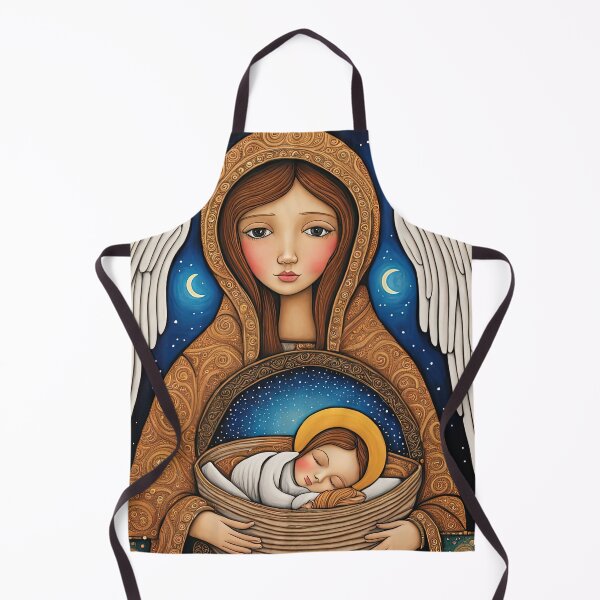 Item preview, Angel with wings wearing a hoodie at the Nativity designed and sold by Colin Bentham.
