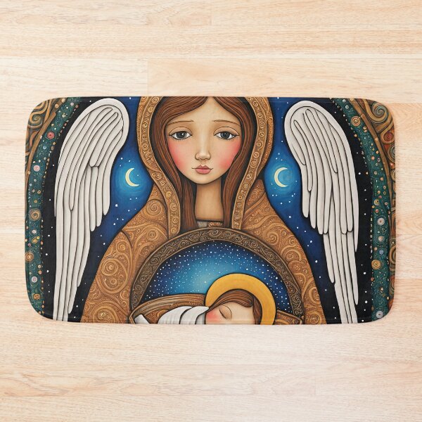 Item preview, Angel with wings wearing a hoodie at the Nativity designed and sold by Colin Bentham.