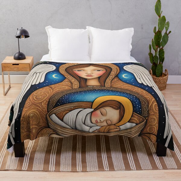 Item preview, Angel with wings wearing a hoodie at the Nativity designed and sold by Colin Bentham.