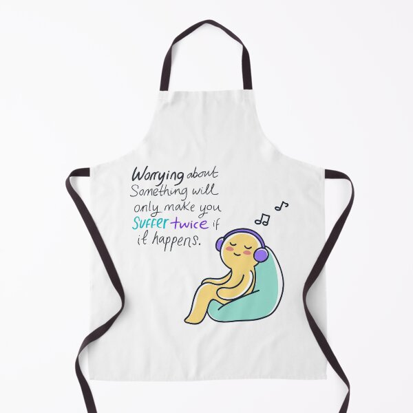 Item preview, Stop Worrying Suffer Twice Quote designed and sold by TheBeeKindSpace.