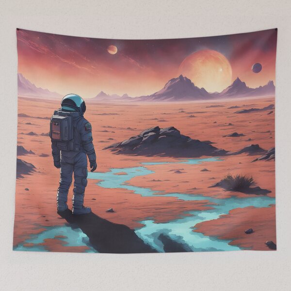 Item preview, The Lone Astronaut #03 - Searching Exoplanets  designed and sold by nocturnAIArt.