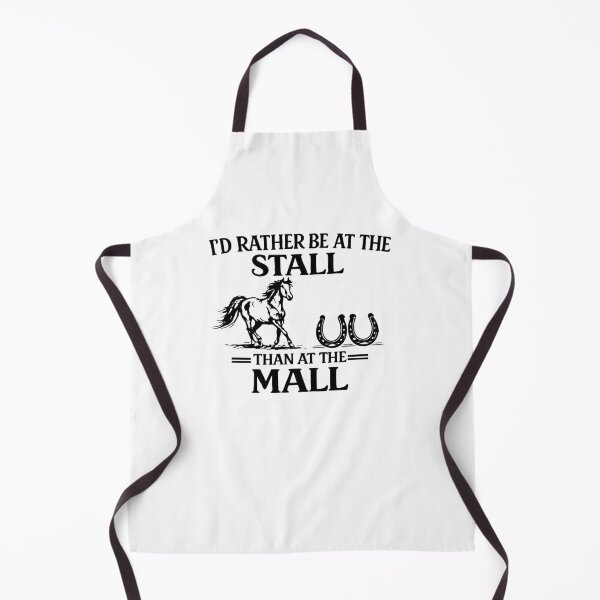 Item preview, I'd rather be at the stall than at the mall, Horse lover designed and sold by CloudyPress.