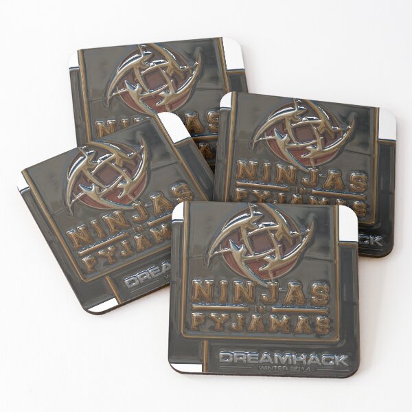 Item preview, Ninjas in Pyjamas Metallic Foil CS2 Art designed and sold by WhereIsTheArt.